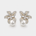 Exquisite Flower Pearl Earrings