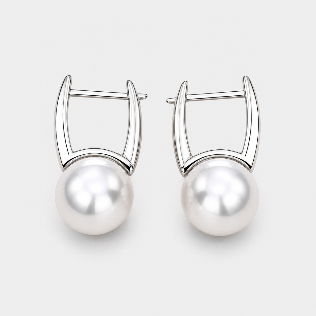 Vintage Golden Pearl Earrings