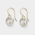 Retro Gold and Silver Earrings