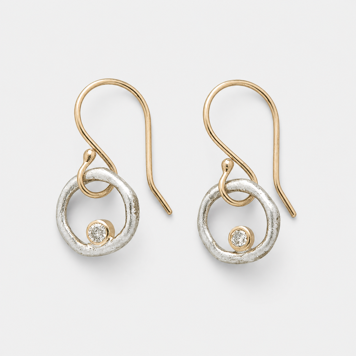 Retro Gold and Silver Earrings