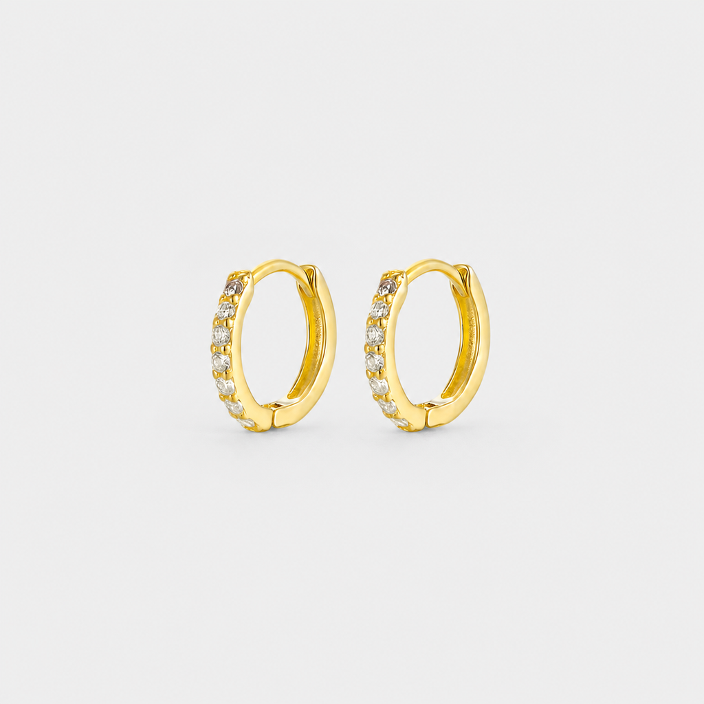Elegant Huggie Gold Earrings