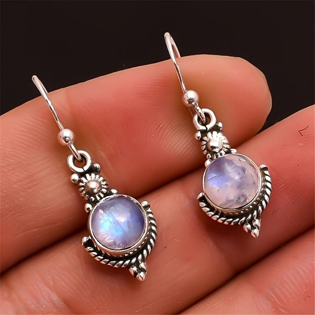 Vintage Moonstone Earrings