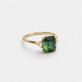 Elegant Square Emerald Ring