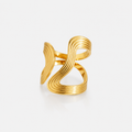 Exquisite Gold Beaded Ring