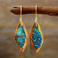 Bohemian Natural Stone Lava Earrings