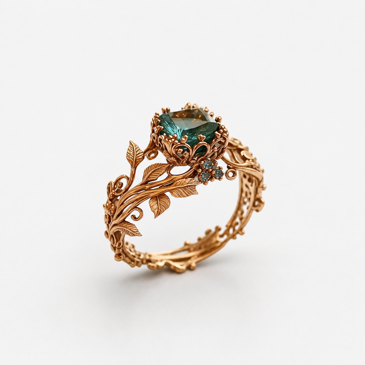 Forest light Crystal Ring