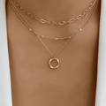 Vintage Gold Layered Chain Set