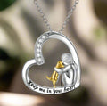 Keep Me in Your Heart Memorial Silver Necklace