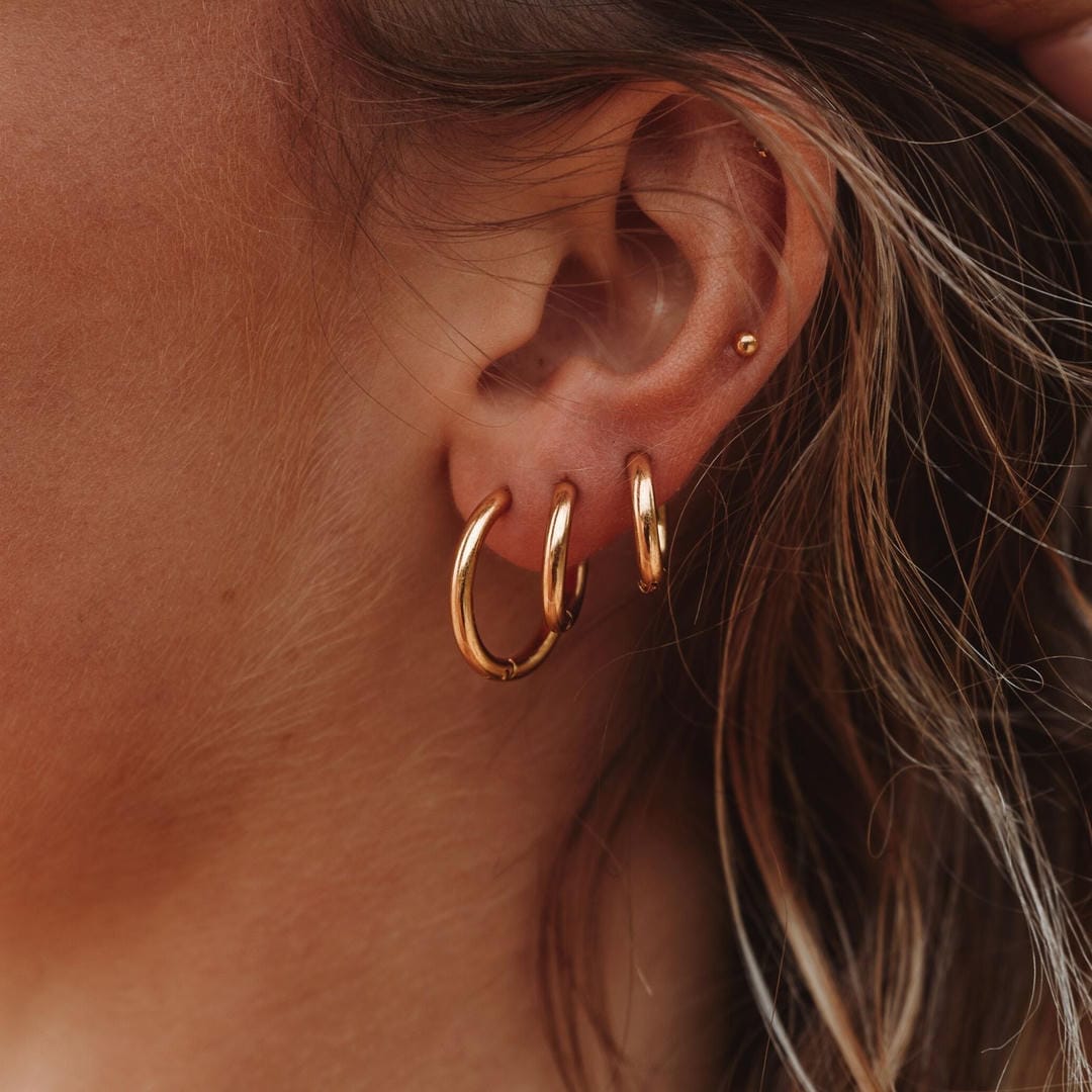 Endless Shine Triple Hoop Set