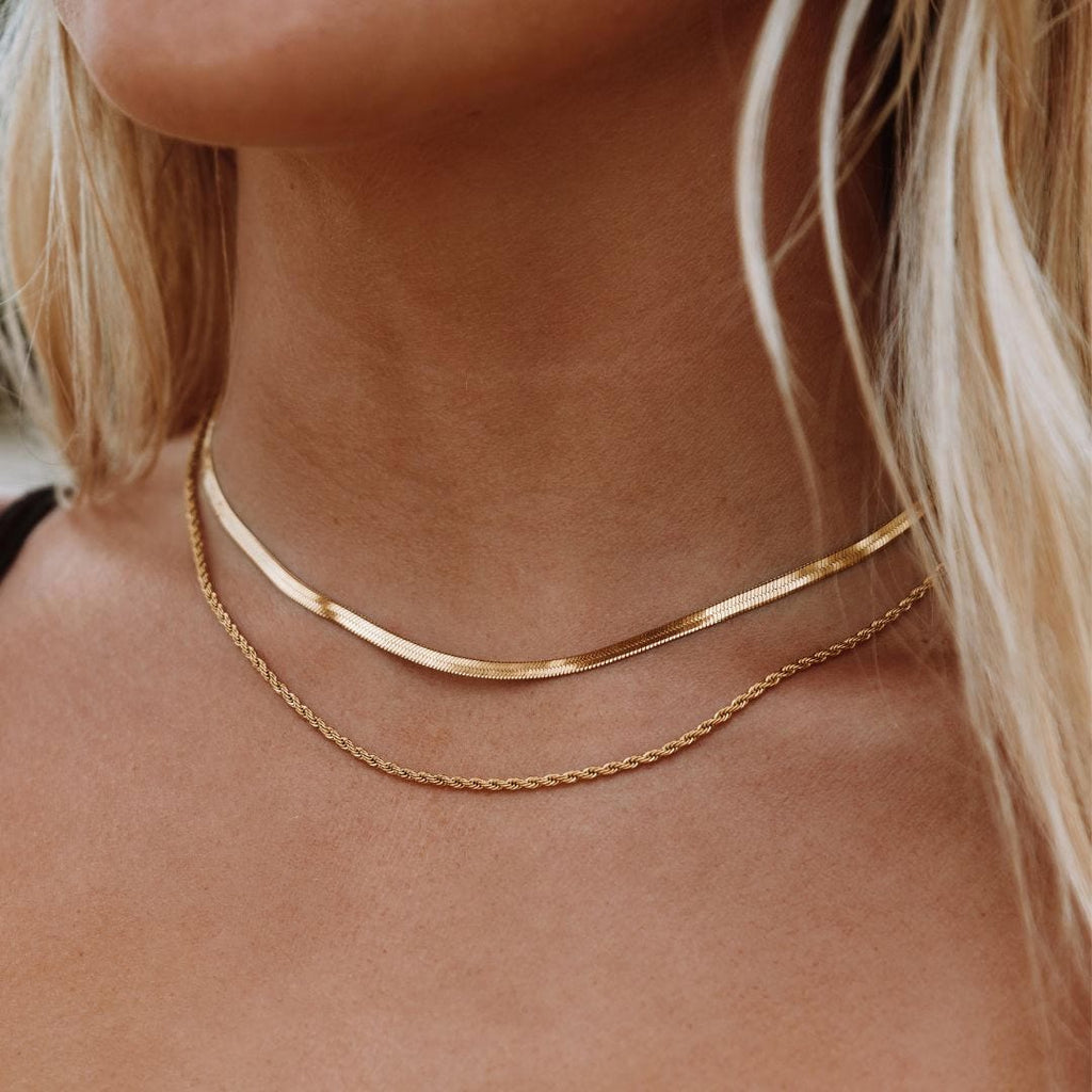Elegant Flow Layered Necklace Set