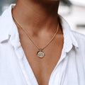 Sun Pendant Necklace in Silver or Gold