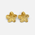 Chic Gold Floral Earrings