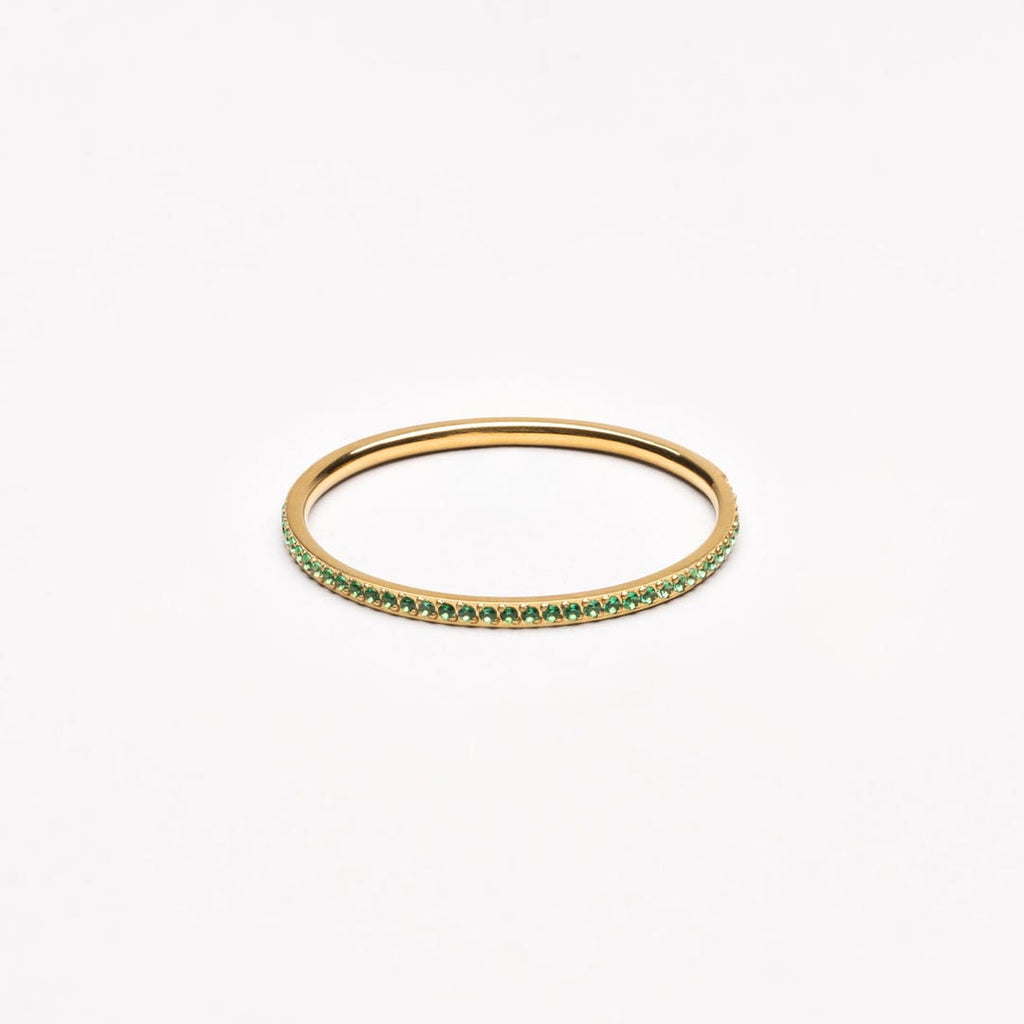 Verdant Sky Zircon Accent Ring