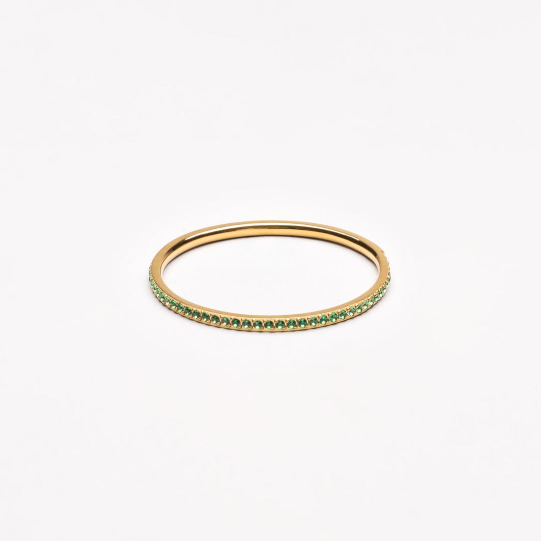 Verdant Sky Zircon Accent Ring