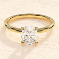 Oval Solitaire Classic Ring