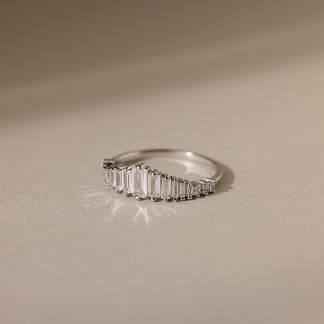 Baguette Stone Minimalist Ring
