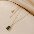 Emerald Stone Luxe Necklace