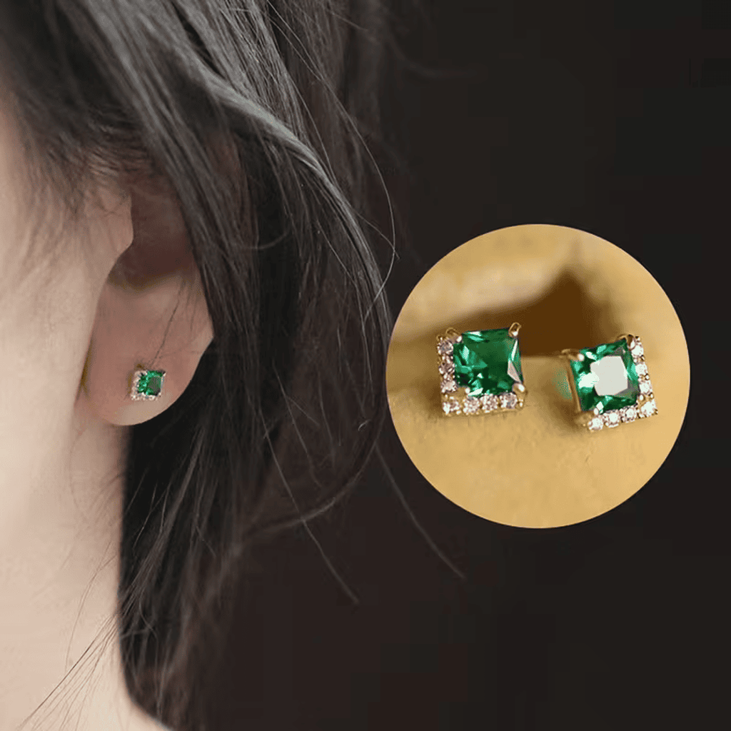 Elegant Prism Halo Earrings