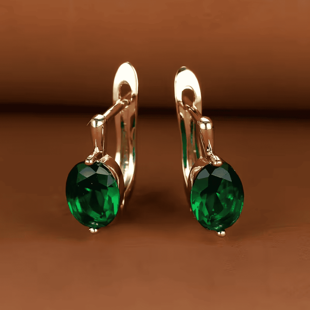 Oval Glow Dangle Earrings