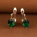 Oval Glow Dangle Earrings