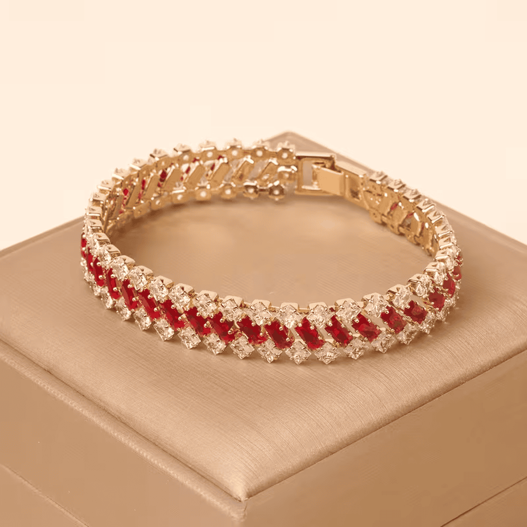 Emerald Crown Tennis Bracelet