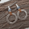 Classic Vintage Silver Round Earrings