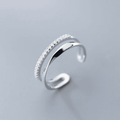 Adjustable Cubic Zirconia Ring