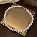 Exquisite Pearl Necklace White Gold