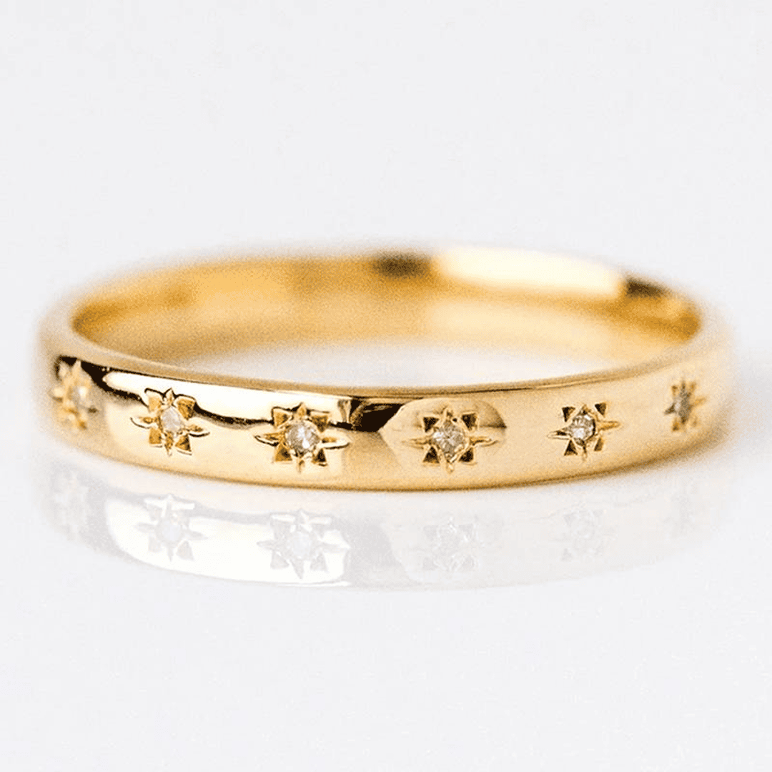 Vintage Gold and Cubic Zirconia Ring