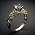 Exquisite Exotic Zirconia Ring