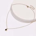 Elegant Emerald Stone Dew Necklace