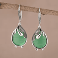 Willow Teardrop Emerald Earrings