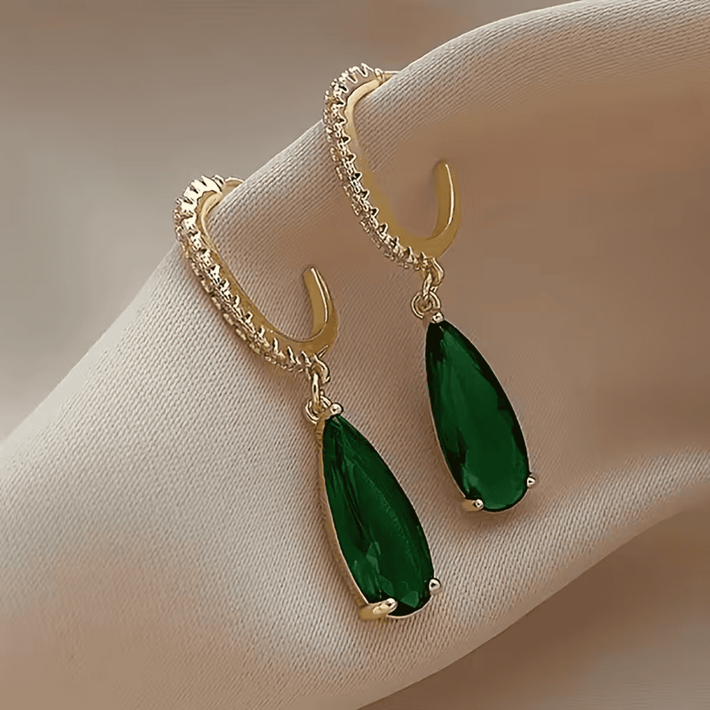 Forest Cascade Emerald Earrings