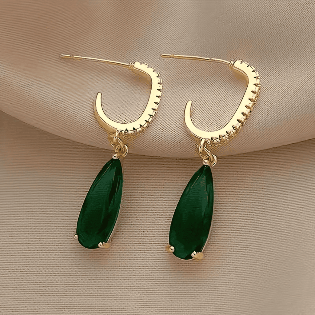 Forest Cascade Emerald Earrings