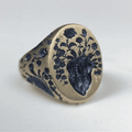 Blue Blossom Vintage Gold Ring