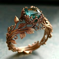 Forest light Crystal Ring