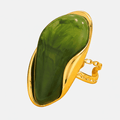 Organic Gemstone Adjustable Statement Rings