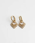 Boho Heart Dangle Earrings