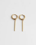 Bar Drop Hoop Earrings