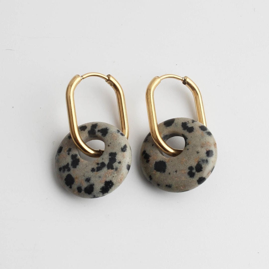 Tirza Earrings Natural Stone