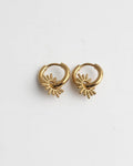 Spiky Charm Huggie Hoop Earrings