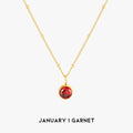 Luminous Circle Gemstone Necklace
