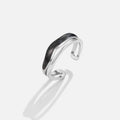 Layered Black Sahara Silver Ring