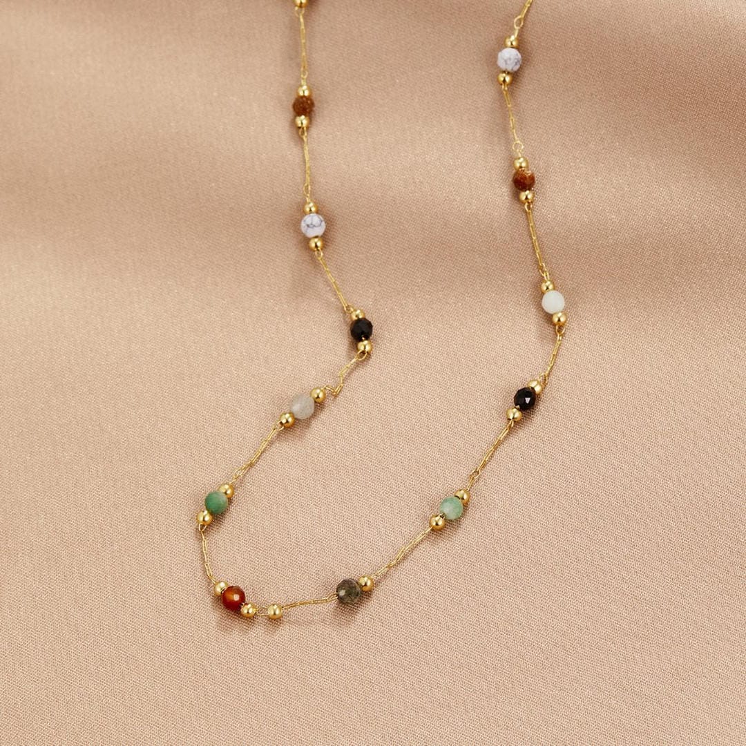 Aria Colorful Gemstone Necklace