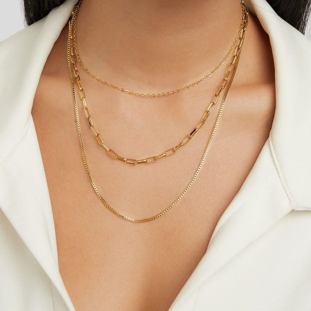 Ava Layered Gold Necklace