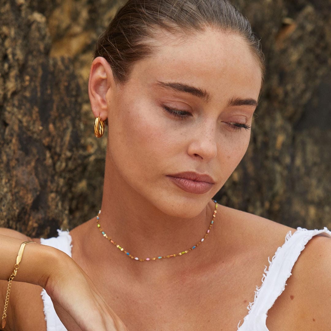 Colorburst Delicate Choker Necklace