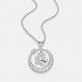 Paw Print Cubic Zirconia Necklace