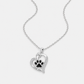 Heartfelt Paw Print Pendant Necklace