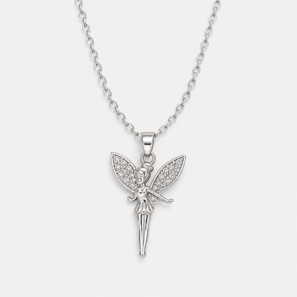 Lucky Fairy Necklace in Silver and Gold