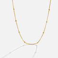 Niyah Bead Gold Chain Necklace